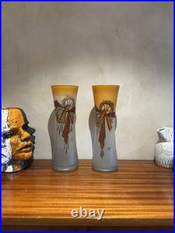 Superbe lot de 2 vases Legras Signés LEG