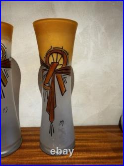 Superbe lot de 2 vases Legras Signés LEG