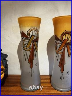 Superbe lot de 2 vases Legras Signés LEG