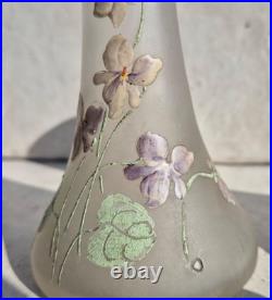Superbe paire de Vases Legras Montjoie Saint Denis Art Nouveau réf 0928 P211