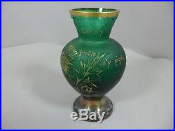 Superbe rare vase Daum Nancy FRANCE pâte de verre glass Art Déco Art Nouveau