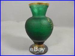 Superbe rare vase Daum Nancy FRANCE pâte de verre glass Art Déco Art Nouveau