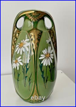 Superbe vase art nouveau Lunéville