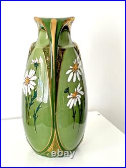 Superbe vase art nouveau Lunéville