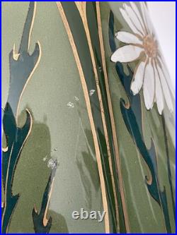 Superbe vase art nouveau Lunéville