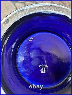 Superbe vase céramique bleu de TOURS époque style NAPOLEON 3 Jaget & Pinon