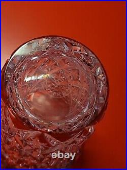 Superbe vase en Cristal Saint Louis rouge