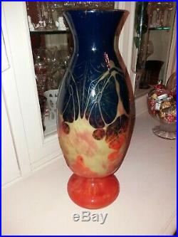 Superbe vase le verre français hauteur 41cms état superbe