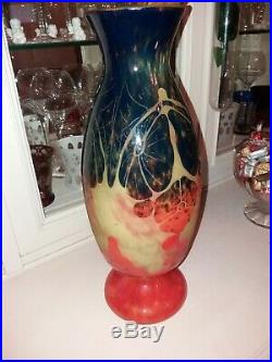 Superbe vase le verre français hauteur 41cms état superbe