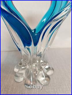 Superbe vase, soliflore, en verre de Murano vintage déco
