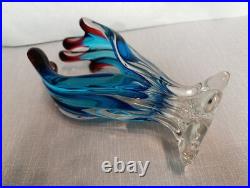 Superbe vase, soliflore, en verre de Murano vintage déco