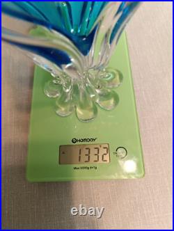 Superbe vase, soliflore, en verre de Murano vintage déco