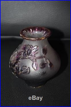 TRES JOLI VASE VERRERIE D' ART DE LORRAINE (DAUM, Gallé)