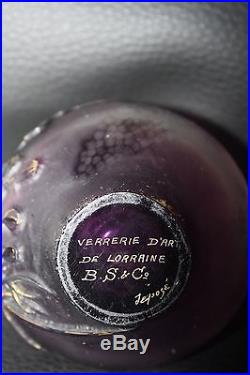 TRES JOLI VASE VERRERIE D' ART DE LORRAINE (DAUM, Gallé)