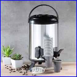 Thermos Conteneur isotherme avec robinet 9 l avec robinet En acier inoxydable