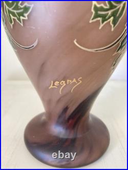 Très Beau Vase Legras Série Des Arabisants