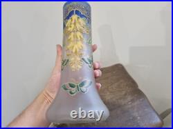 Tres Joli Vase Emaille Legras A Decor De Papillons