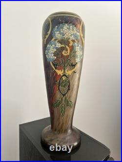 Très beau vase LEGRAS, série des Arabisants, signé