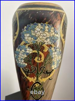 Très beau vase LEGRAS, série des Arabisants, signé