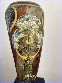 Très beau vase LEGRAS, série des Arabisants, signé