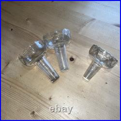 Trois Tulipier En Cristal XIX