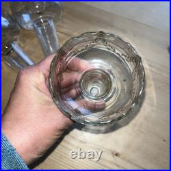 Trois Tulipier En Cristal XIX