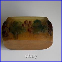 Une coupe Walter et Bergé en pate de verre Une coupe Walter et Bergé en pate de verre