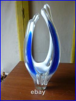 VASE COQUILLE 1955 SIGNE PAUL KEDELV FLYGOFORS SUEDE 26cm