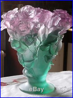Vase Daum Roses