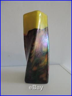 Vase En Pate De Verre Reflets Metalliques