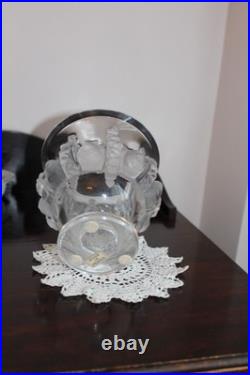 VASE LALIQUE DAMPIERRE à décors d'oiseaux réf. 12230 dans sa boite d'origine