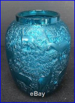 Vase Lalique Modele Biche Signe R Lalique France Superbe Etat (a100)