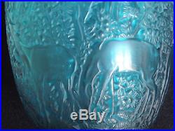 Vase Lalique Modele Biche Signe R Lalique France Superbe Etat (a100)