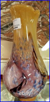 VASE Verre Souffle VERRERIE Signature G. MILESI Decoration Polychrome 15MAG 17/02 VASE Verre Souffle VERRERIE Signature G. MILESI Decoration Polychrome 15MAG 17/02