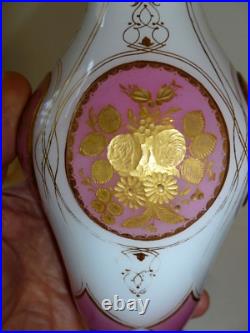 VASE balustre en opaline cristalerie Clichy-la-Garenne