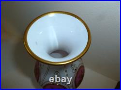VASE balustre en opaline cristalerie Clichy-la-Garenne