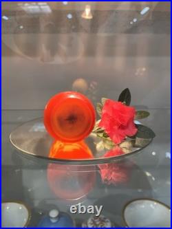Vaporisateur Émile GALLÉ en pâte de verre décor floral