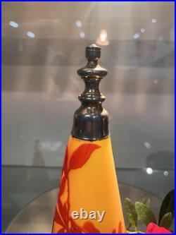 Vaporisateur Émile GALLÉ en pâte de verre décor floral