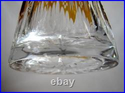 Vase 30 cm en Cristal de Bohème Taillé Ambre Julia Poland