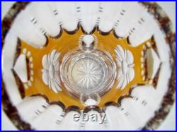 Vase 30 cm en Cristal de Bohème Taillé Ambre Julia Poland