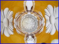 Vase 30 cm en Cristal de Bohème Taillé Ambre Julia Poland