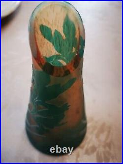 Vase A décor D IRIS gravé à l'acide