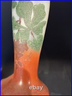 Vase Ancien Art Nouveau Saint Yvet Élève Legras Nancy