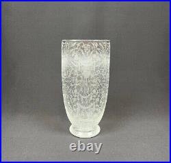 Vase Ancien CRISTAL BACCARAT gravé modèle MICHEL ANGE MICHELANGELO