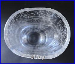 Vase Ancien CRISTAL BACCARAT gravé modèle MICHEL ANGE MICHELANGELO