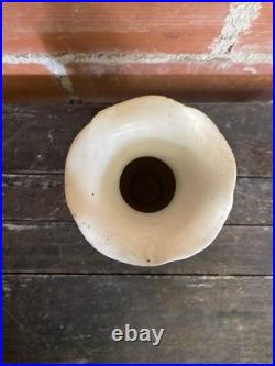 Vase Ancien Marius GIUGE Fat Lava Céramique Écumes Gris & Blanc Vintage #D384