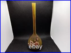 Vase Ancien Soufflé Multicouche Signé DELATTE NANCY. M A