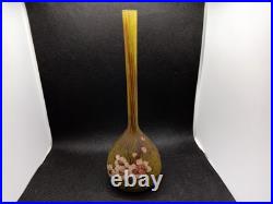 Vase Ancien Soufflé Multicouche Signé DELATTE NANCY. M A