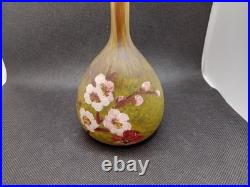 Vase Ancien Soufflé Multicouche Signé DELATTE NANCY. M A