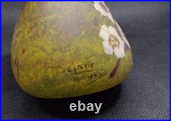 Vase Ancien Soufflé Multicouche Signé DELATTE NANCY. M A